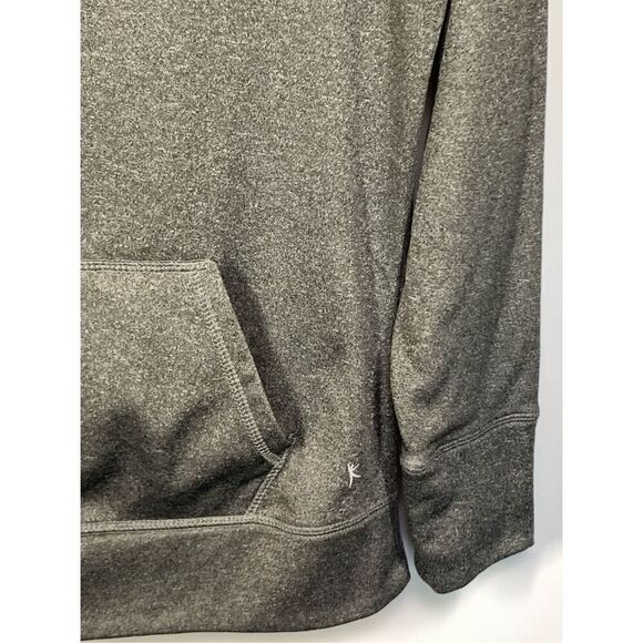 -3. Danskin Now Women's Heathered Gray Active Raglan Tech Fleece Hoodie Size Med - Picture 3 of 9